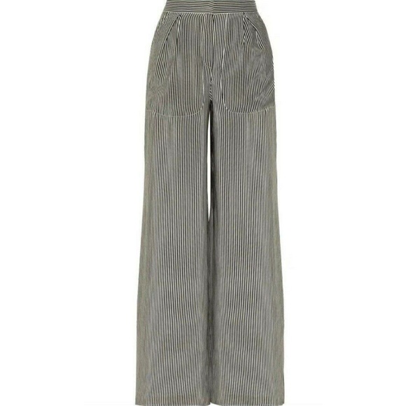 Oscar de la Renta Pants - Oscar de la Renta Crepe De Chine Wide Leg Pants